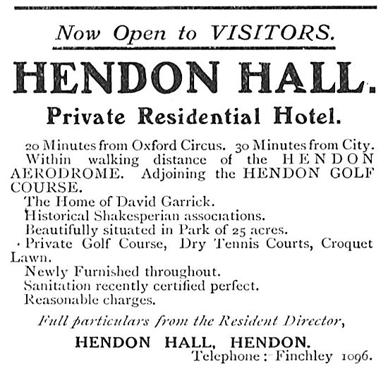 Hendon Hall Private Residential Hotel - Close To Aerodrome       