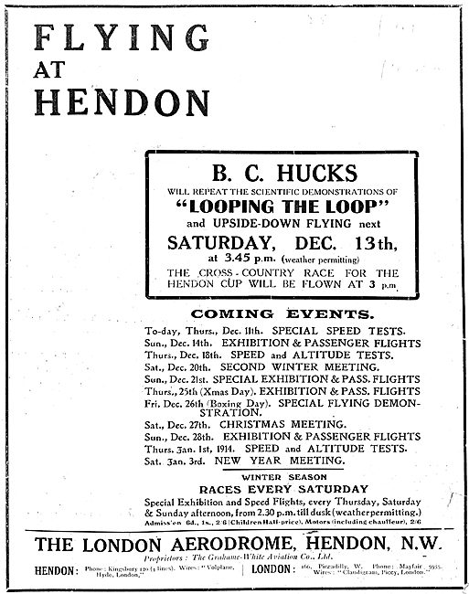 See Hucks Looping The Loop At Hendon                             