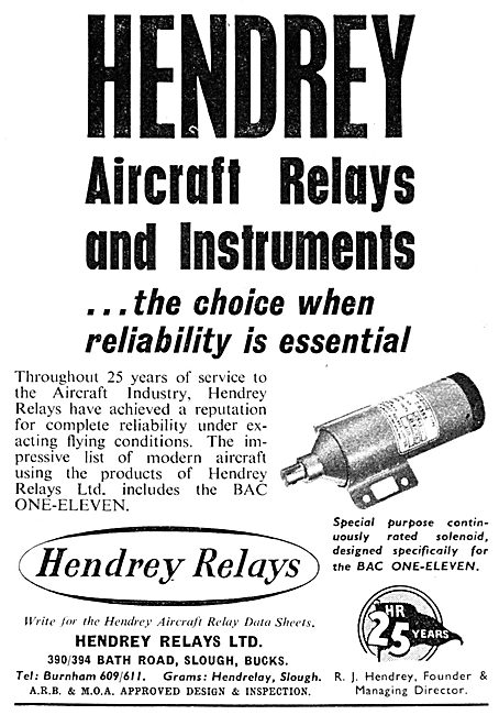 Hendrey Relays For Aircraft: Hendrey Aircraft Relays             