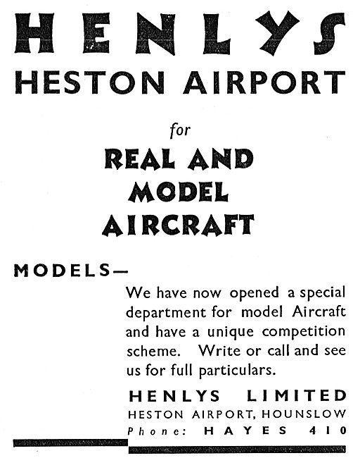 Henlys Heston Aircraft Sales - Henlys Model Aircraft             