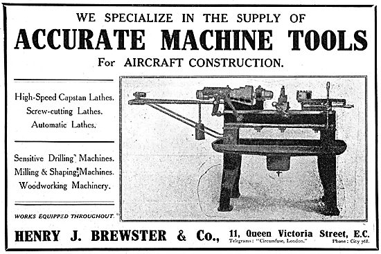 Henry Brewster Machine Tools. Lathes & Drilling Machines         