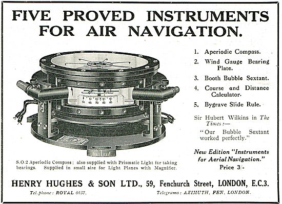 Henry Hughes - 5 Approved Instruments For Air Navigation         