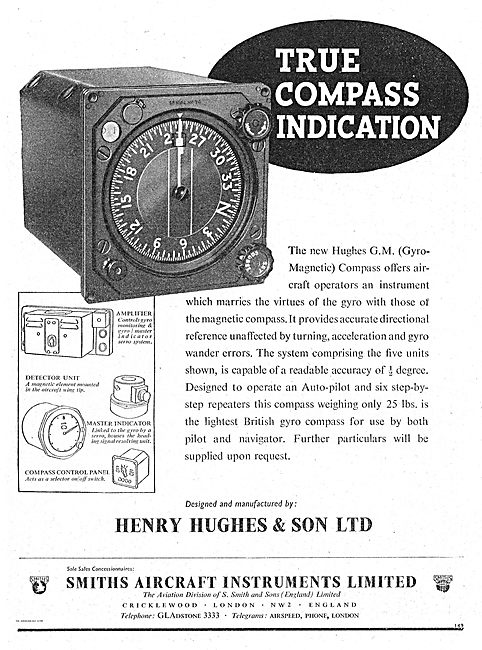 Henry Hughes (Smiths) Hughes GM Gyro-Magnetic Compass            