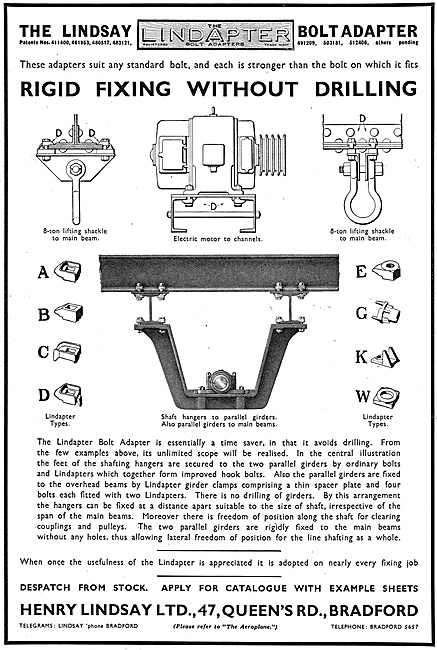 Henry Lindsay Ltd : Lindapter Factory Fittings                   