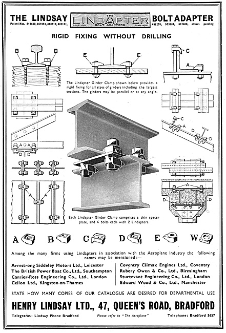 Henry Lindsay Ltd : Lindapter Factory Fittings                   