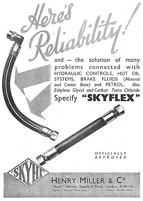 Henry Miller And Co :  Skyhi Aircraft Jacks & Skyflex Hoses      