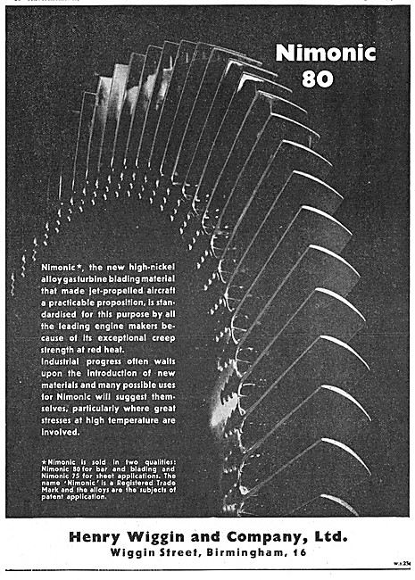 Henry Wiggin Nimonic Alloys                                      