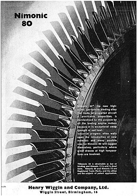 Henry Wiggin Nimonic Alloys - Nimonic 80                         