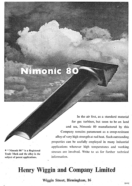 Henry Wiggin Nimonic Alloys - Nimonic 80                         