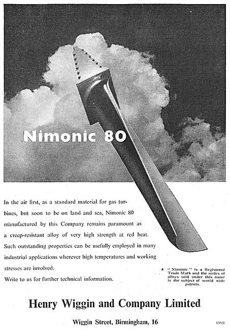 Henry Wiggin Nimonic Alloys - Nimonic 80                         