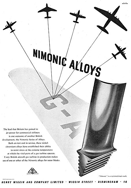 Henry Wiggin For Aero Engine Nimonic Alloys                      