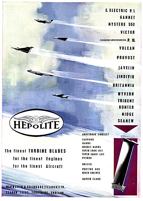 Hepolite Turbine Blades For Jet Engines                          