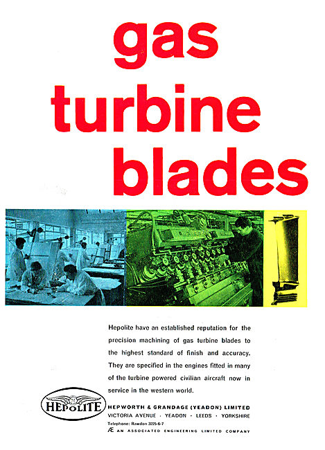 Hepolite Aero Engine Turbine Blades                              