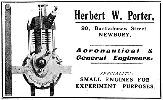 Herbert W.Porter Aeronautical & General Engineers. Aero Engines  