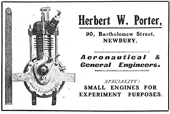 Herbert W.Porter Aeronautical & General Engineers. Aero Engines  