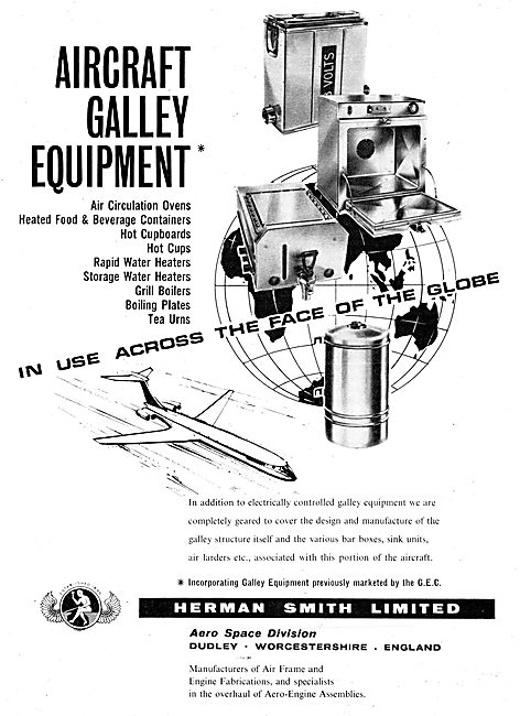 Herman Smith Aircraft Galley Equipment 1965                      