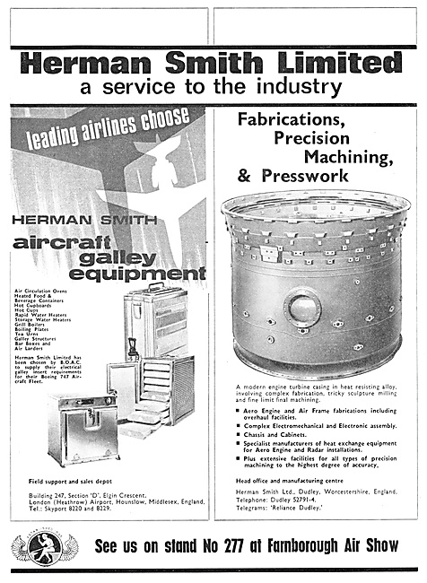 Herman Smith Aircraft Galley Equipment & Sheet Metal Work        