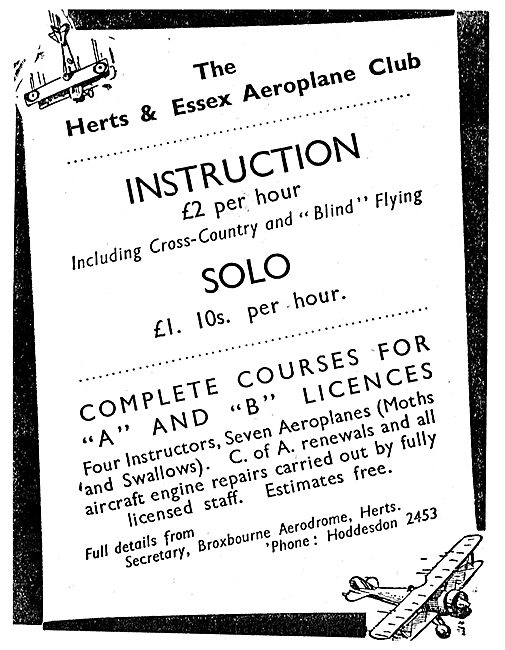 Herts & Essex Aeroplane Club                                     