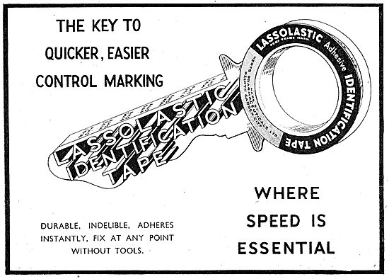 Herts Pharmaceuticals Lassolastic Cable Identification Tape 1943 