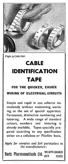 Herts Pharmaceuticals Cable Identification Tape                  