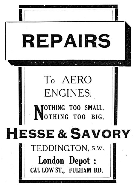 Hesse & Savory Engineers - Aero Engine Repairs                   