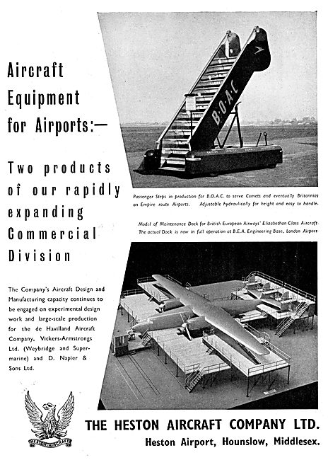 Heston Aircraft : Passenger Steps - Maintenance Docks            