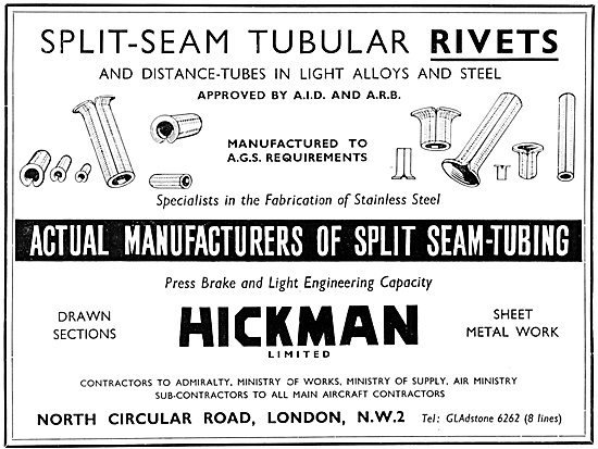 Hickman Rivets,Sheet Metalwork & Stainless Steel Fabrications.   