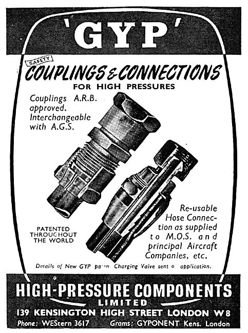 High Pressure Components - GYP Couplings & Connectors            