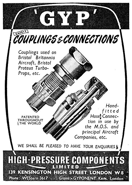 High Pressure Components. GYP Couplings                          