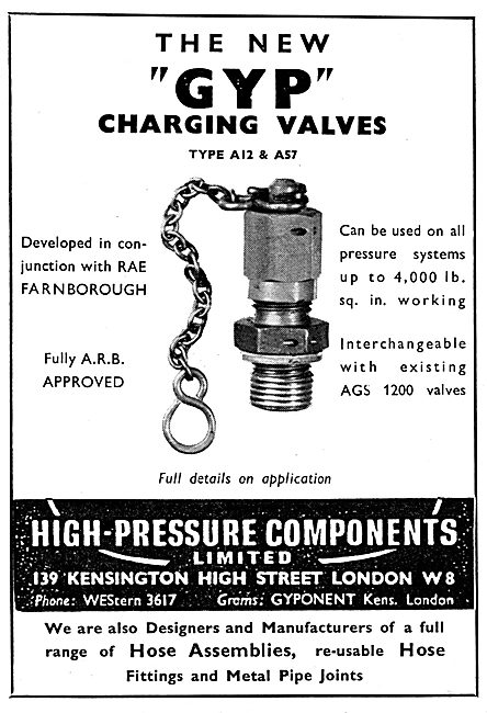 High Pressure Components - GYP Charging Valves                   
