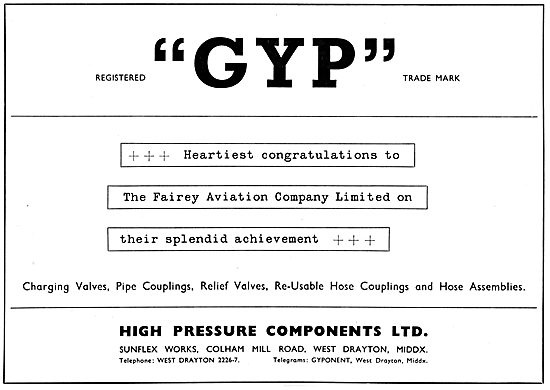 High Pressure Components. GYP Couplngs, Pipes, Valves Hoses      