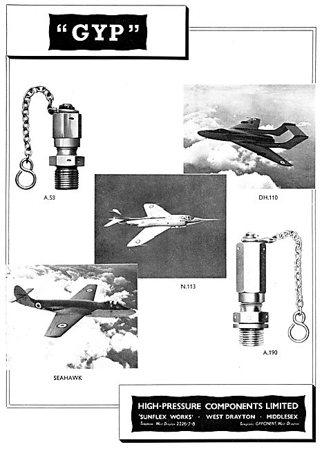 High Pressure Components. GYP Charging Valves                    