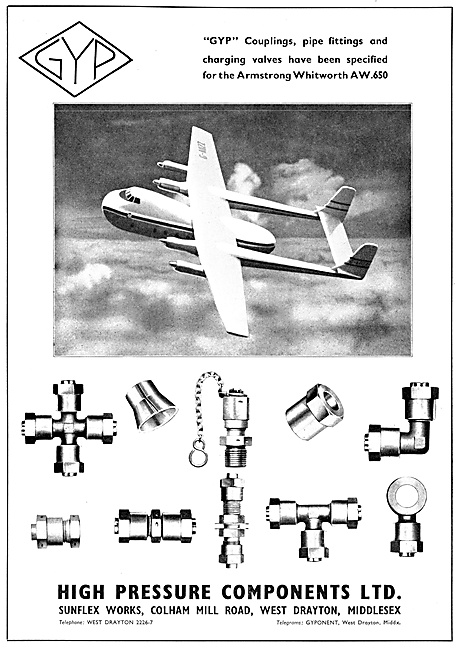 High Pressure Components. GYP Couplings                          