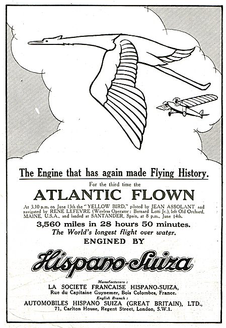 Hispano Suiza Aero Engines                                       