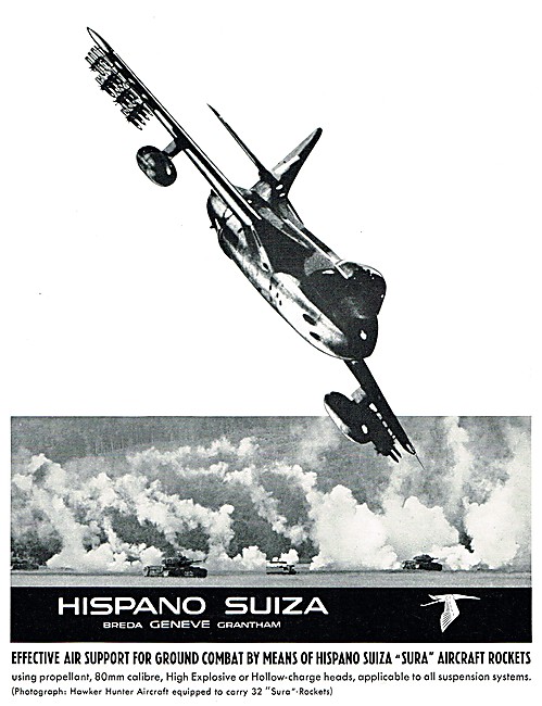 Hispano Suiza SURA Aircraft Rockets                              