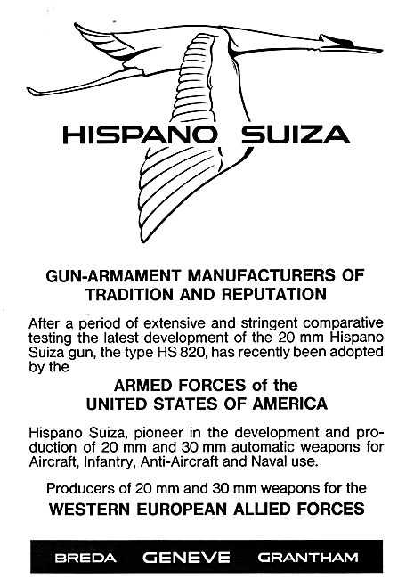 Hispano Suiza Aircraft Armaments - HS280 Gun                     
