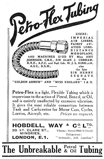 Hobdell, Way & Co - Petro-Flex Tubing                            