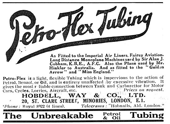 Hobdell, Way & Co - Petro-Flex Tubing                            