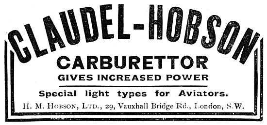 Claudel-Hobson Carburetters                                      