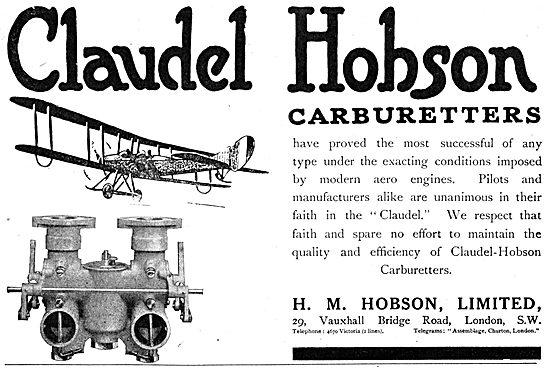 Claudel Hobson Carburetters                                      