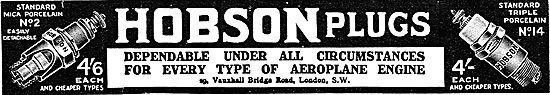 Hobson Aero Engine Spark Plugs                                   