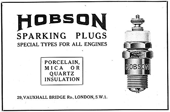 Hobson Aero Engine Sparking Plugs                                