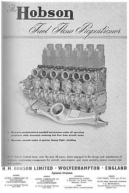 Hobson Fuel Flow Proportioners                                   