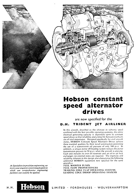 Hobson Power Flying Controls, Fuel & Hydraulic Components        