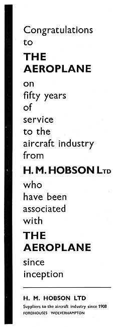 H.M. Hobson Congratulates 