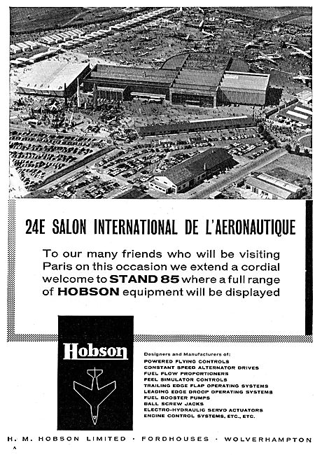 H.M.Hobson At The 24E Salon Internationale De L'Aeronautique     