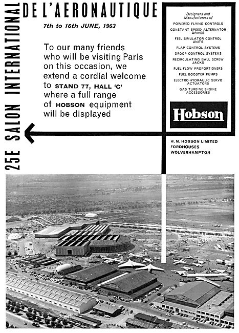 Hobson Controls Paris Salon 1963                                 