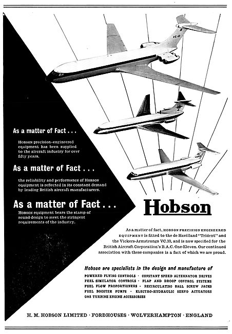 Hobson Power Flying Controls &  Components                       