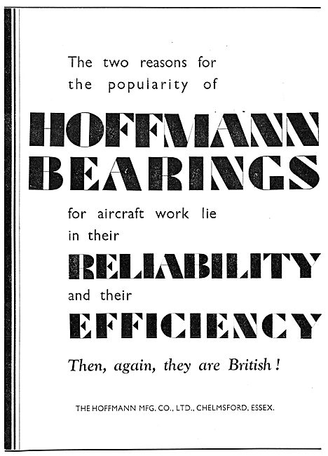 Hoffmann Bearings For Aircraft                                   