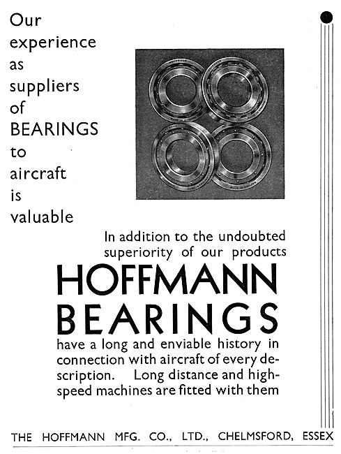Hoffmann Bearings For Aircraft                                   